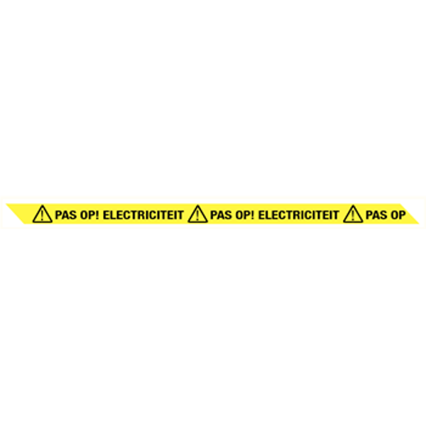 Lint Pas op! Electriciteit geel/zwart