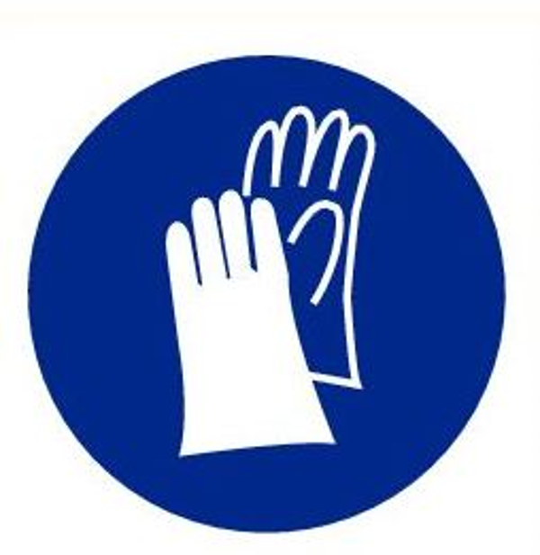 Mini picto Handschoenen verplicht 20x 20x20mm