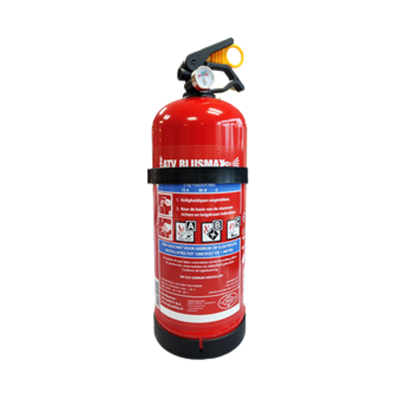 Poederblusser 2 kg ABC staal 13A 89B C compact (-30)