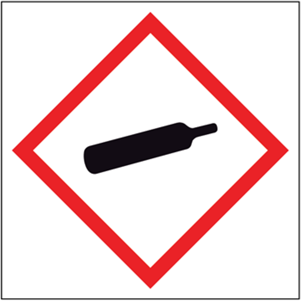 Gashouder onder druk bord