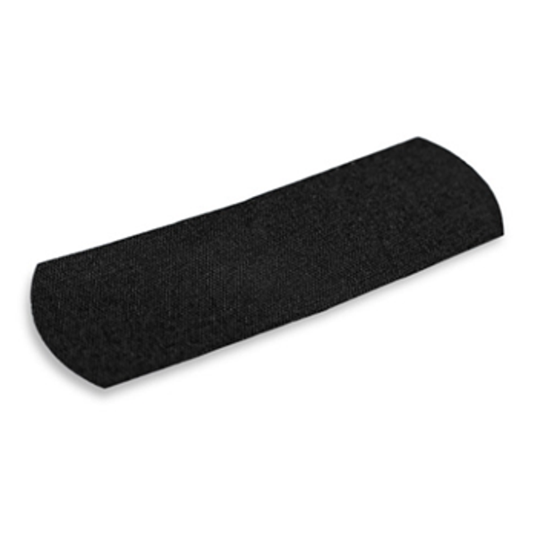 Zwarte Super Stretch textielpleisters 25x72mm 100 st