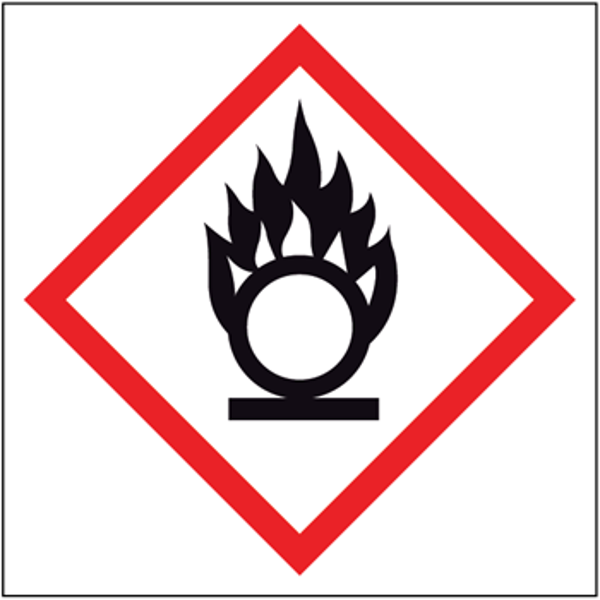 Oxiderende stoffen stickers GHS 03