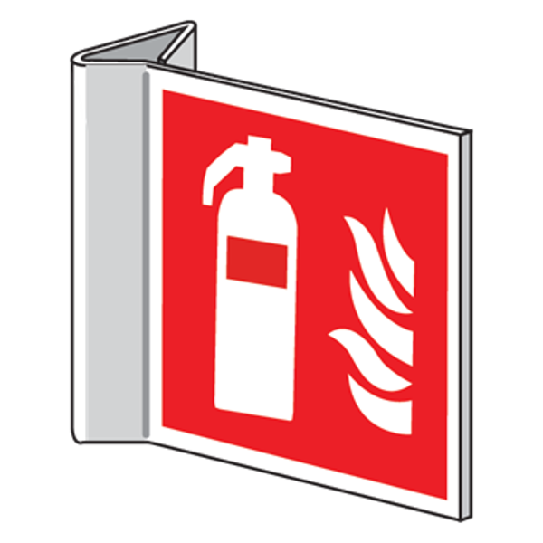 Brandblusser/vlam haaks PVC