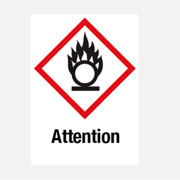 Oxiderende stoffen attention vinyl