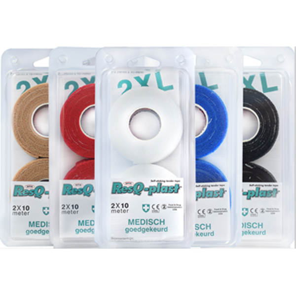 ResQ-Plast XL 2 rollen van 25mmx10meter Zwart