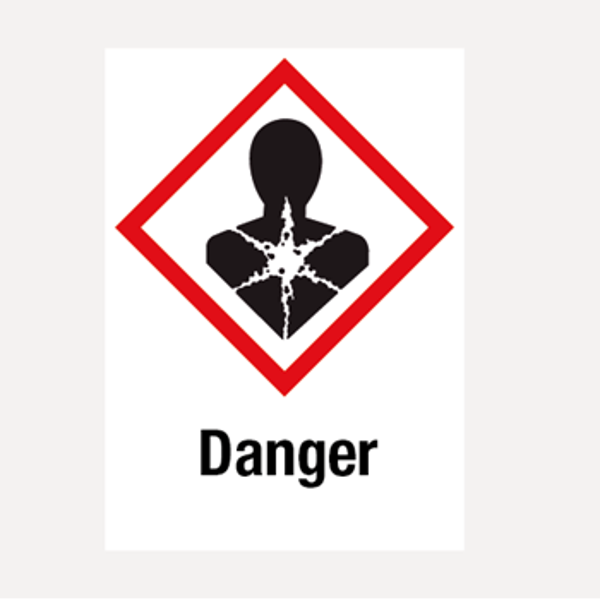 Kankerverwekkend gezondheidsgevaar danger vinyl