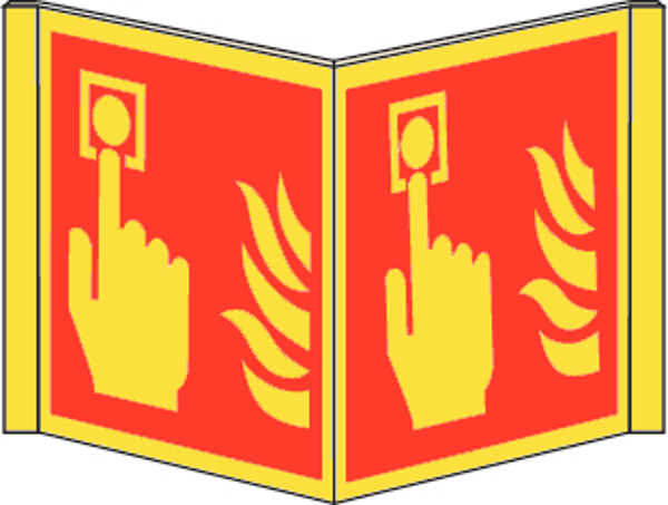 Brandmelder/vlam panoramisch fotolum PVC