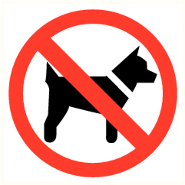 Mini picto Honden verboden