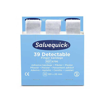 Salvequick 6 navullingen detectiepleisters 6x39 stuks 120x20mm