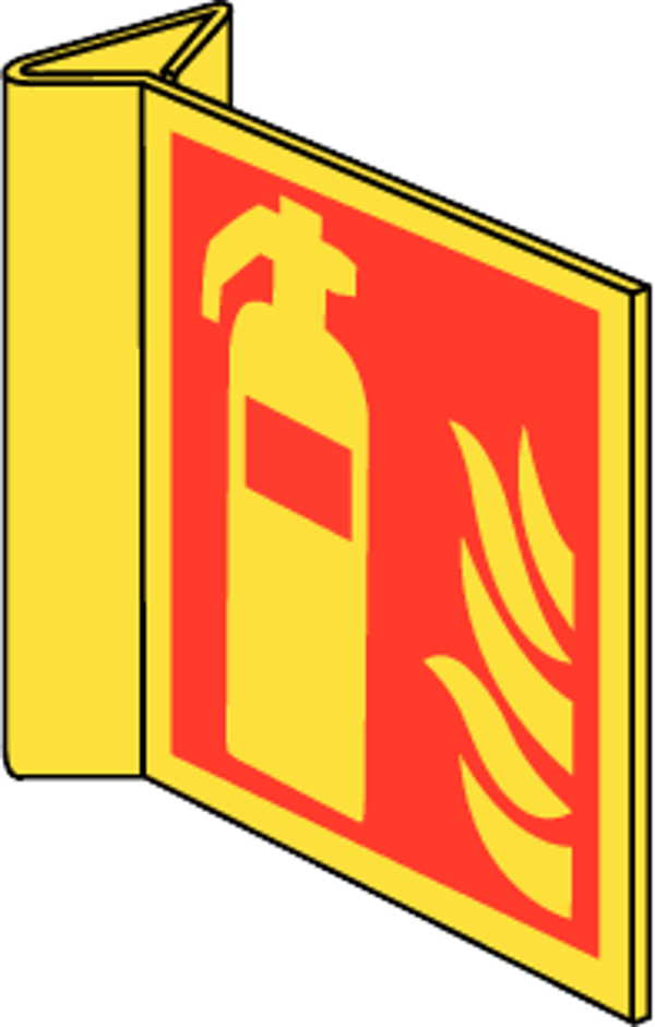 Brandblusser/vlam haaks fotolum PVC