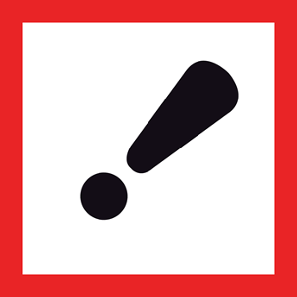 Pictogram GHS07 Gevaar irriterend ruitvorm