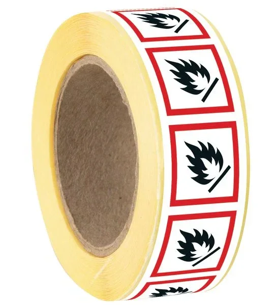 Verpakkingstape GHS02 Ontvlambare stoffen