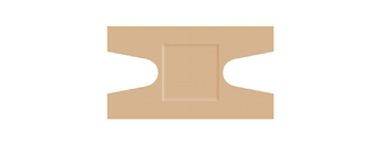 Elastische textielpleisters knokkel 68x38mm 50 st