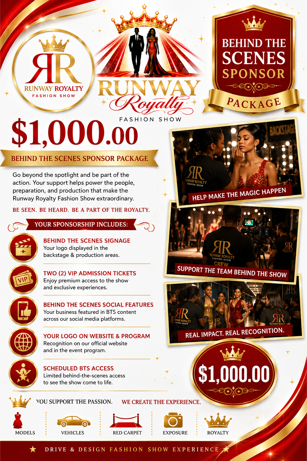 BEHIND THE SCENES SPONSOR PACKAGE