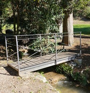 Holzbrücke in der Valletta di Fraole
