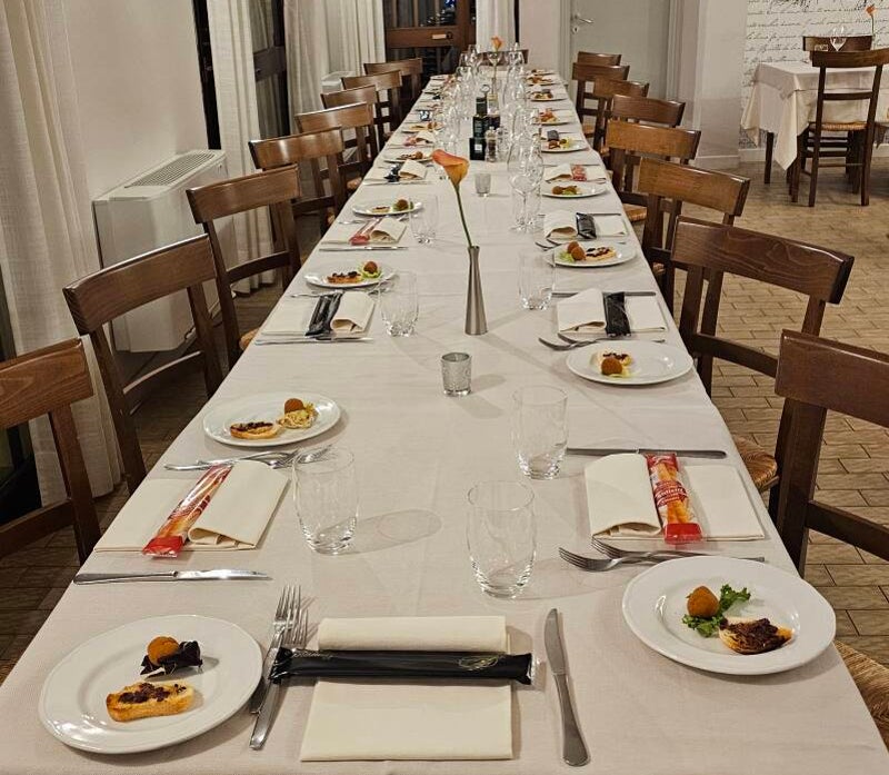 Silvester am Gardasee: Bild gedeckter Tisch