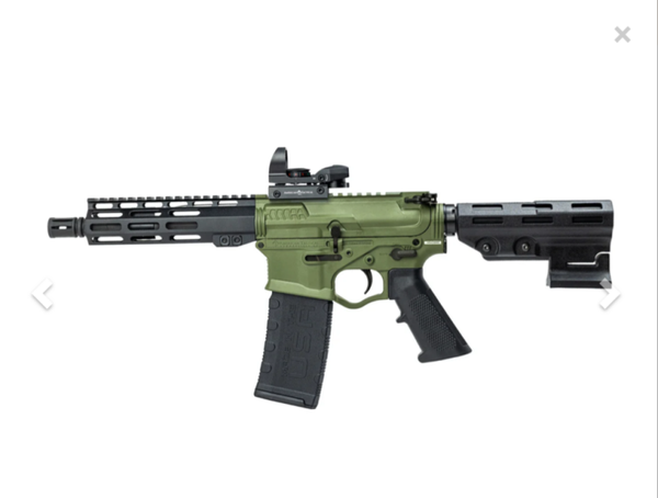 American Tactical Omni Hybrid 5.56mm Semi-Auto AR-15 Pistol with Battlefield Green Finish and Duo Sight