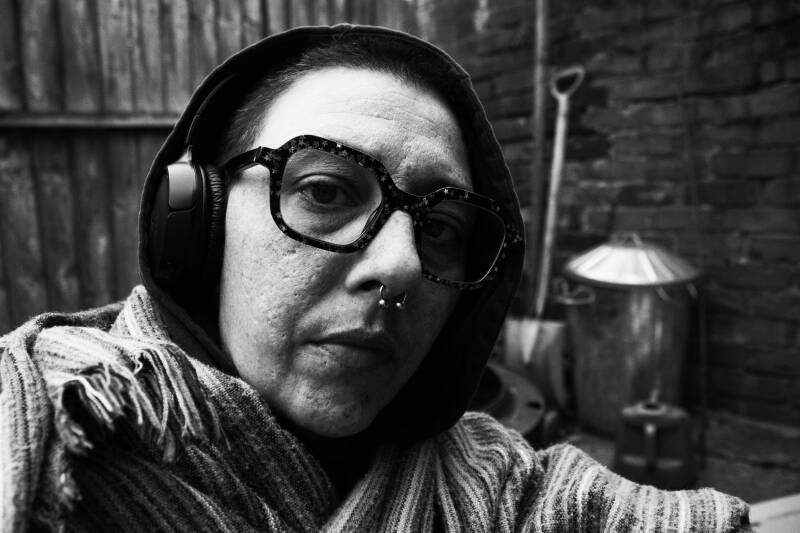 Self portrait with headphones 