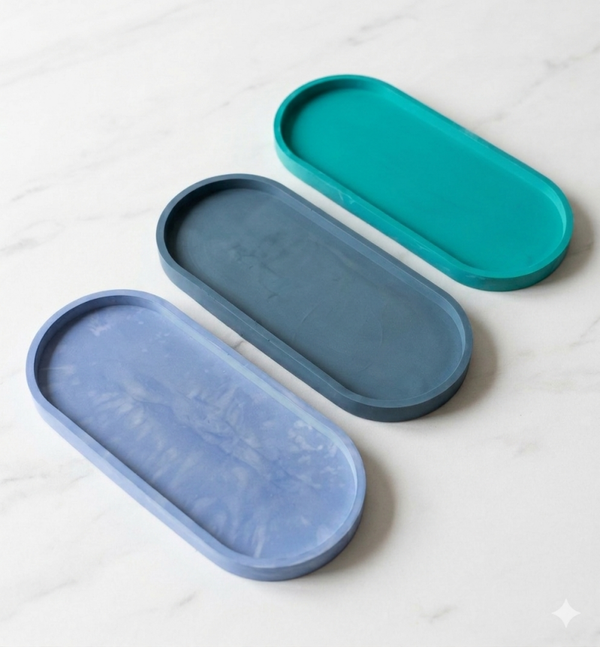 Plateau Ovale Minimaliste et Unique