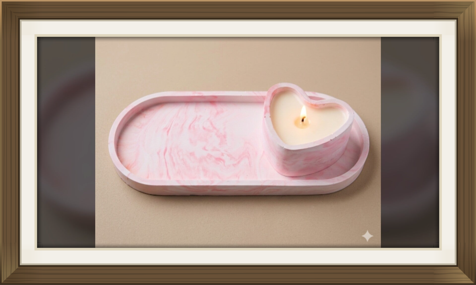 Coffret unique marbré rose
