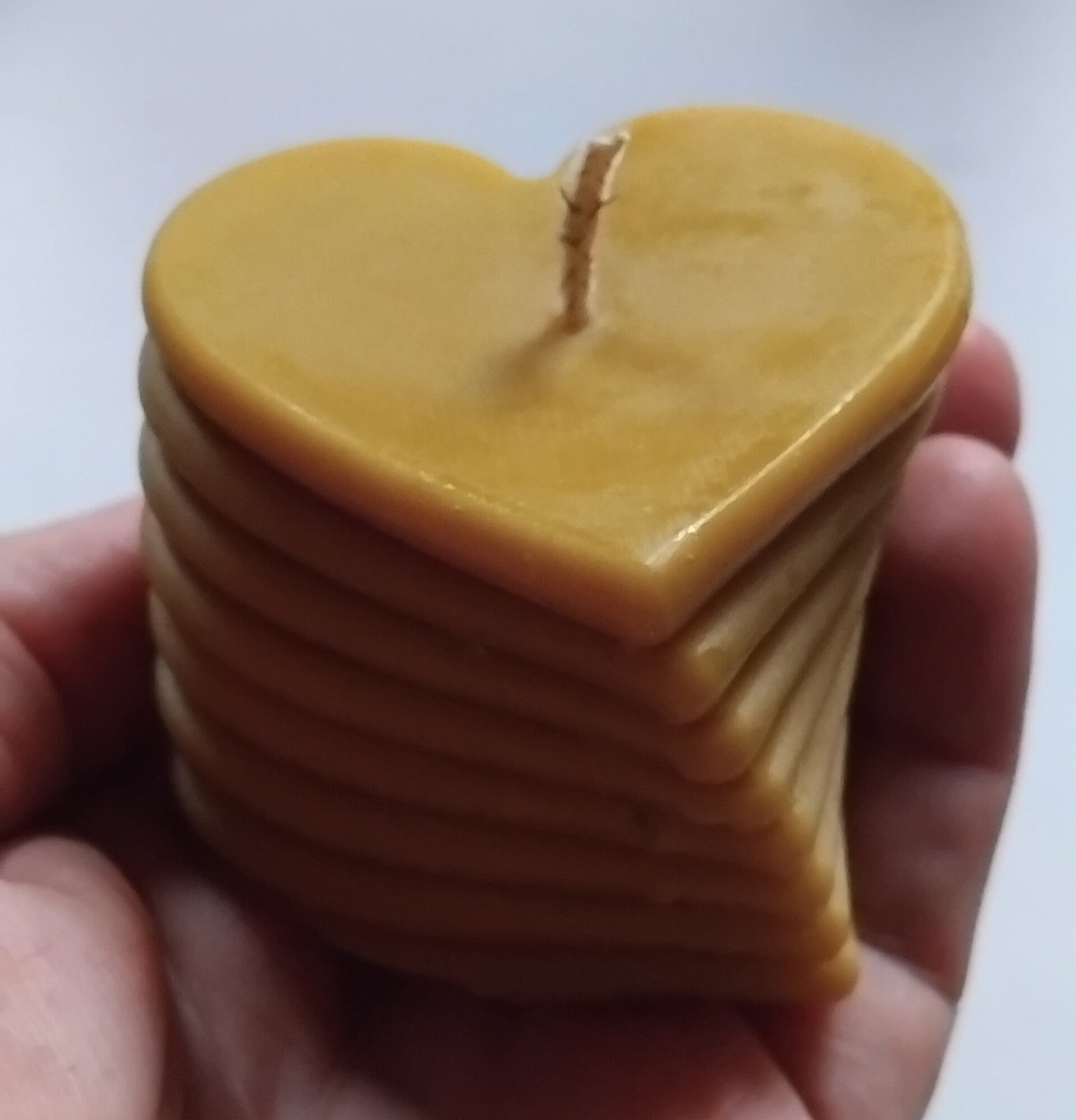 Bougie Artisanale "Cœur Torsadé"