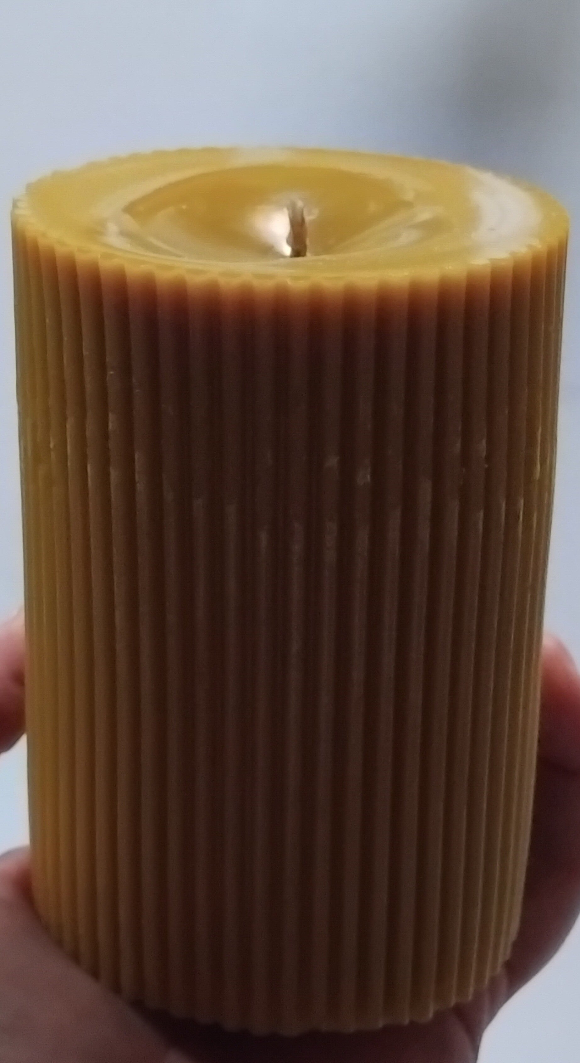 Bougie Artisanale "Colonne d'Ambre"