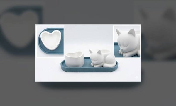 Coffret chat et son jolie cœur