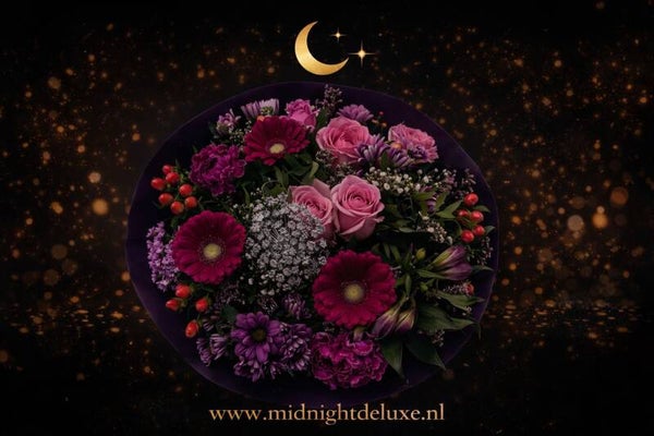 Midnightdeluxe boeket medium cerise