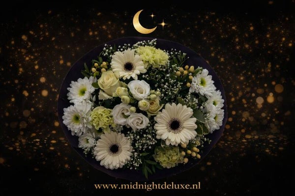 Midnightdeluxe boeket medium wit