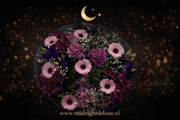 Midnightdeluxe boeket groot cerise
