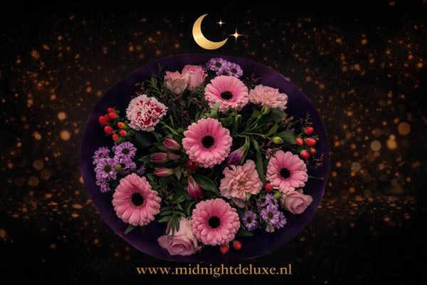 Midnightdeluxe boeket groot rose