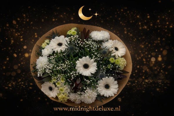 Midnightdeluxe boeket groot wit