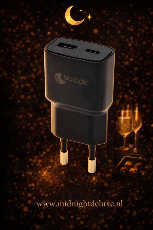 Wandlader 2 poorts USB-A en USB-C