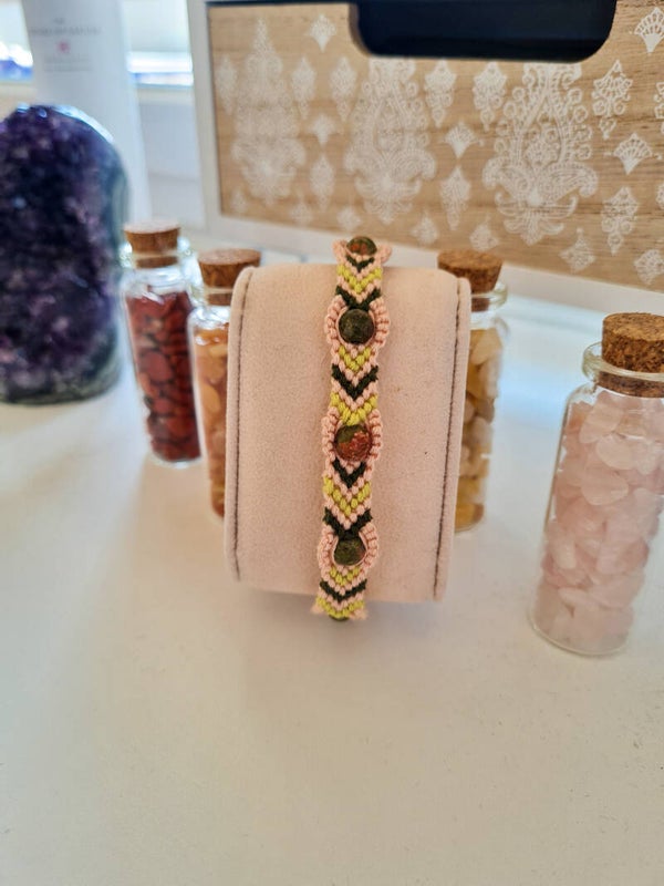 Bracelet Brésilien + pierres personnalisable