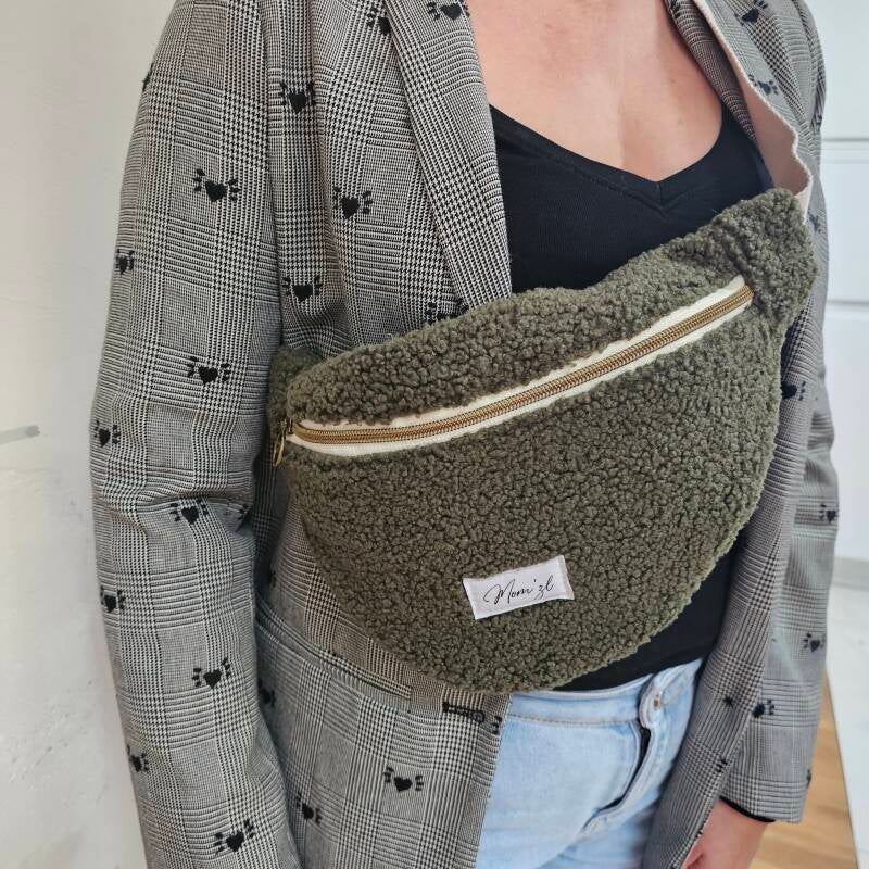 Le sac banane femme sherpa kaki