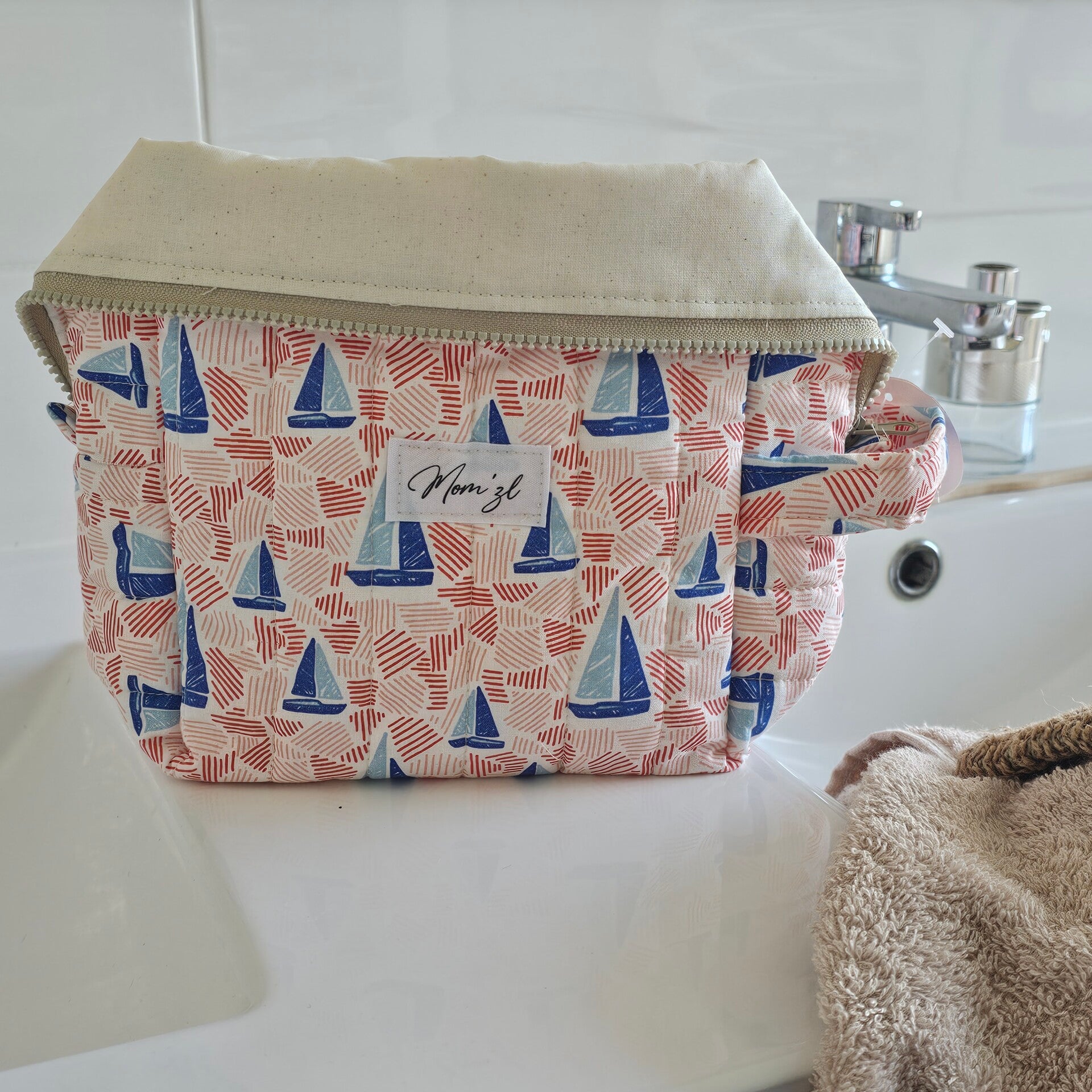 Trousse de toilette motif marin