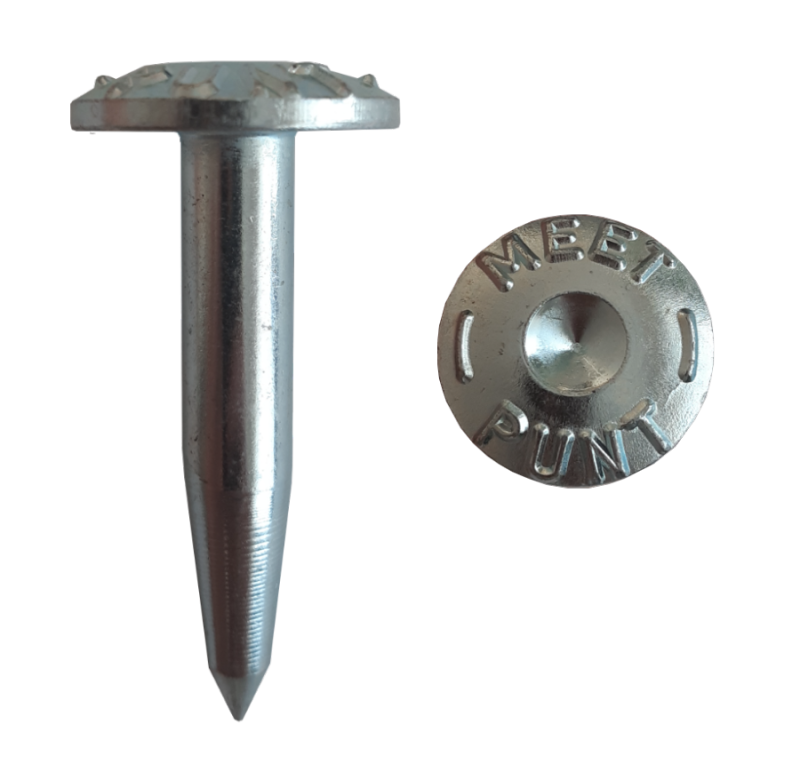Meetspijker opschrift Meetpunt (0,65ct per stuk)