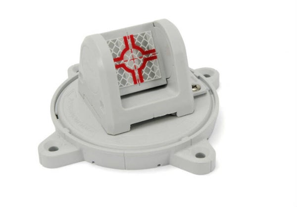 RS193g, Kunststof adapter draai- en kantelbaar, grijs.