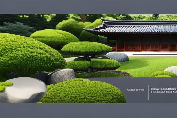 Minimalistische webpagina over Japanse tuin