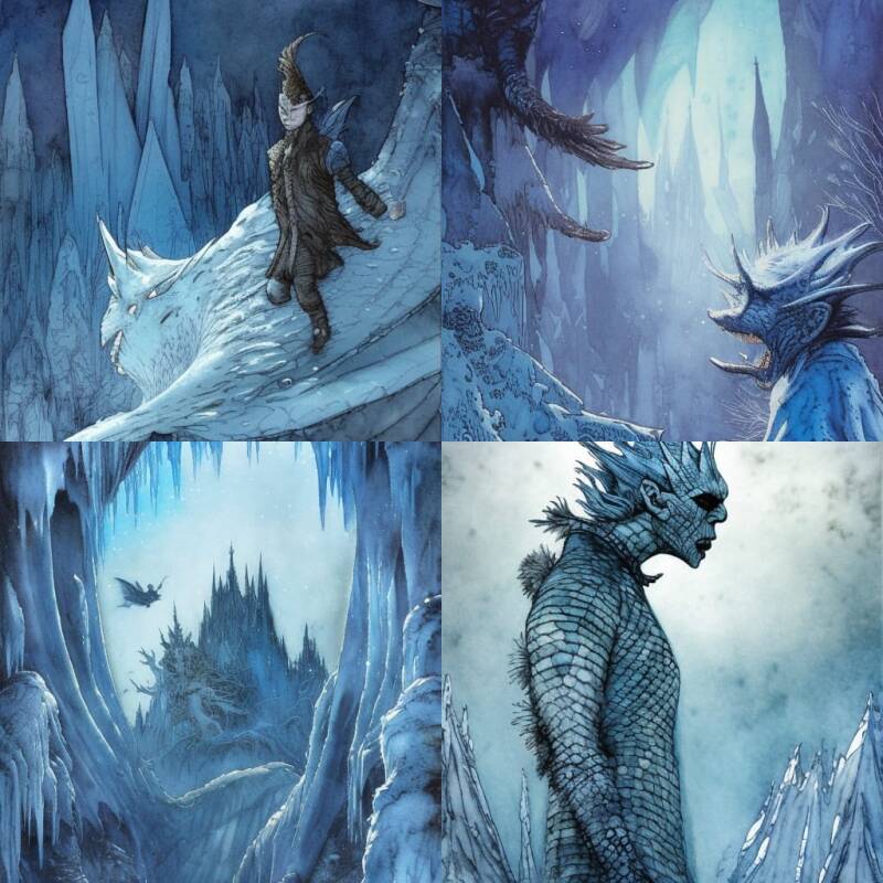 De Night King tussen sneeuw en ijs