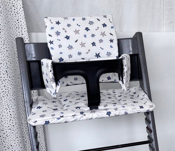 Wit met bloemenprint kussenset