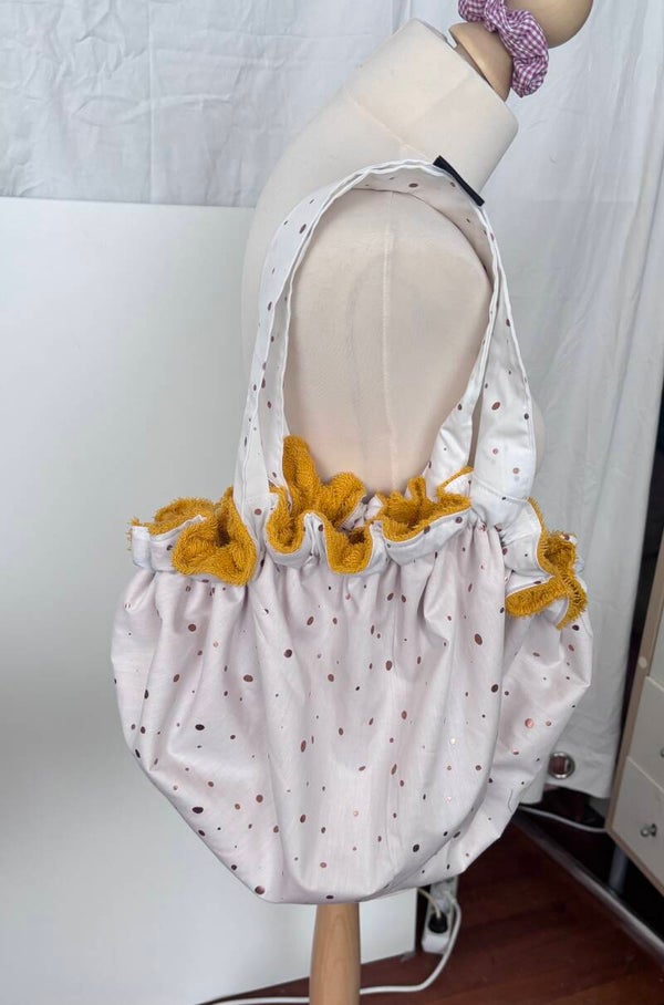 Wit / Gele 2-in-1 Zwemtas - Omkleedmat