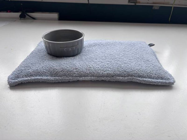 Voerbak onderlegger Blauw Maat S
