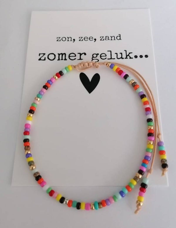 enkelbandje multi color