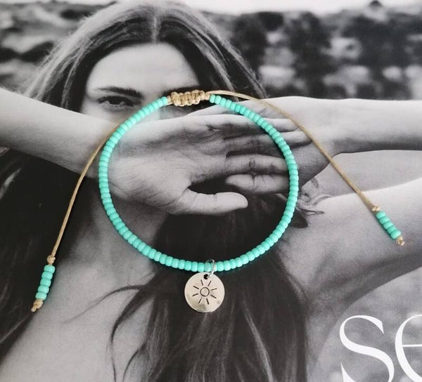 enkelbandje mint groen