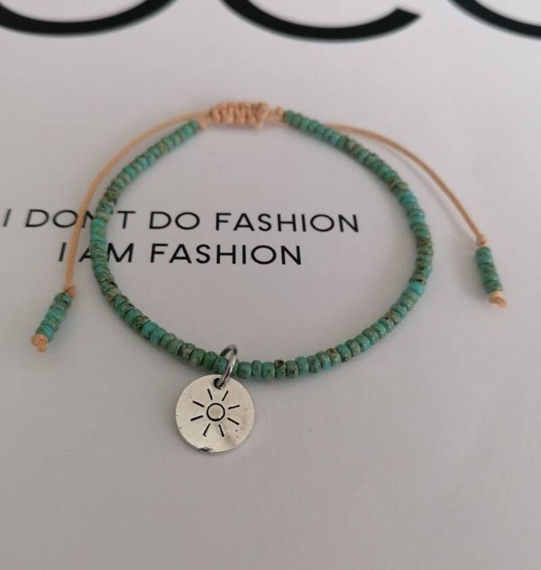 enkelbandje turquoise