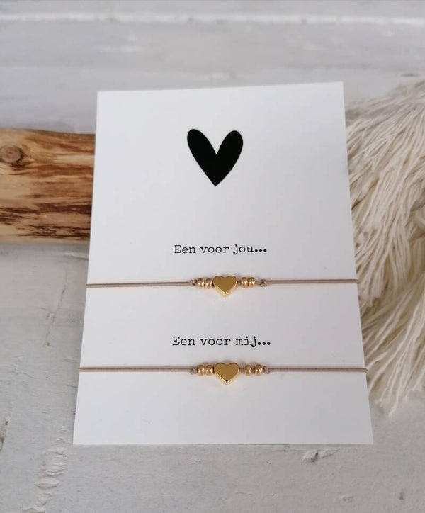 vriendschaps- armbandjes goud