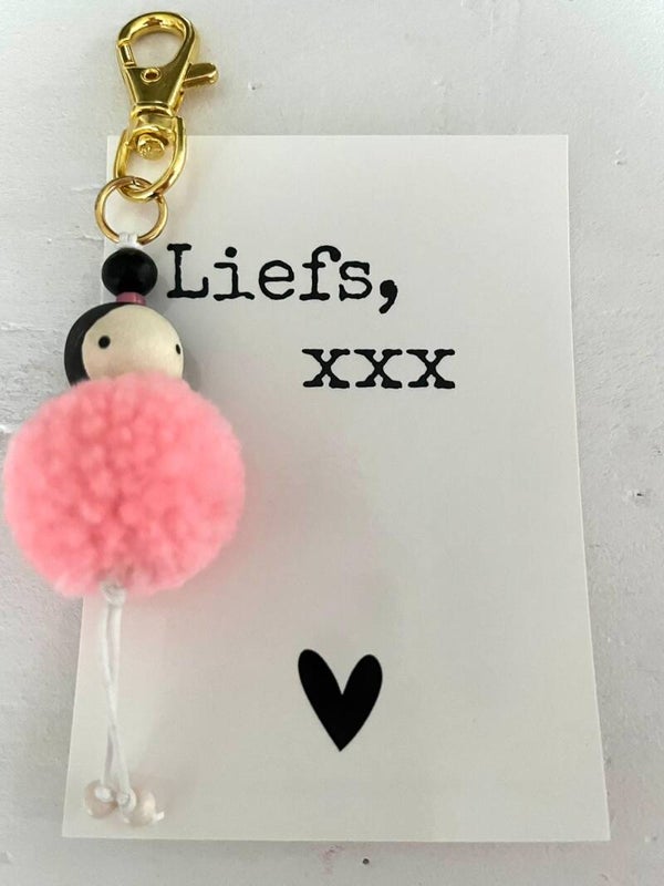Sleutelhanger met gelukspoppetje