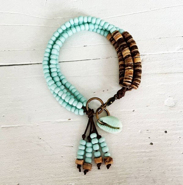 Summer bracelet kokos/ mint