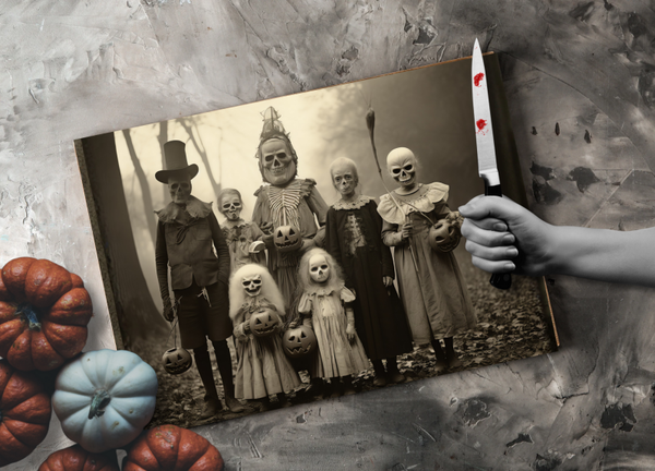 Schneidebrett Creepy Family